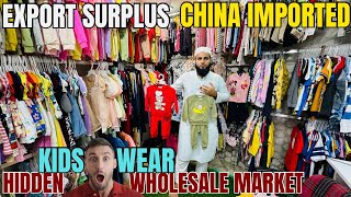 ₹55 Original Export Surplus amp china Imported Kidswear Wholesaler In Chakla Mumbai Kings Fashion [upl. by Tormoria]