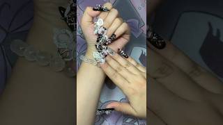 ASMR applying press on nails nailartistjob nails pressonnails warehousejobs asmr nailart [upl. by Beitnes]