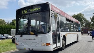 NICE BUS Preserved NXWM 1432 P432 JJW Volvo B10L WrightBus Liberator ZF €2 Route Wythall tour [upl. by Odnomor]