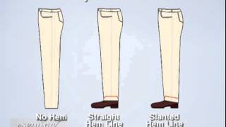 9 of 20 Pants Shortening and Hemming  Straigth and Slanted Hem Lines [upl. by Yllah]