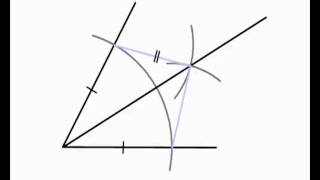 Angle Bisectors 1  Bisecting an Angle with ruler and compasses only [upl. by Anha]