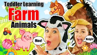 Farm Animals for Kids amp Toddlers  Old MacDonald Had A Farm  Nursery Rhymes amp Kids Songs [upl. by Mariano]