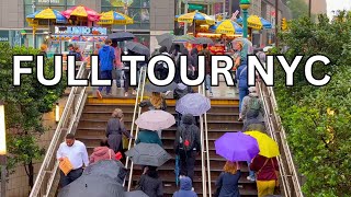 4K  NEW YORK CITY WALKING TOUR  Lincoln Center Central Park South Plaza Hotel [upl. by Rodolfo]