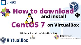 CentOS 7 minimal install on Oracle VM VirtualBox 60  part 1 [upl. by Yema]