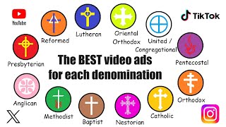 1minute videos promoting EACH Christian denomination WINNERS from the videos you sent [upl. by Chris458]