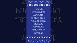 Bible Verse of the Day Exodus 346 ✝ [upl. by Nodle]