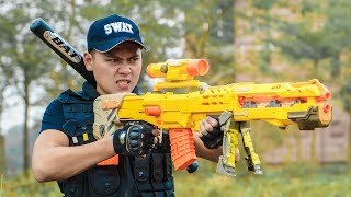 LTT Game Nerf War  Winter Warriors SEAL X Nerf Guns Fight Criminal group Rocket Immortals Human [upl. by Ailemaj473]