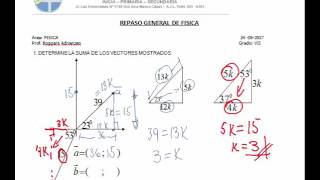 Suma de vectores por descomposicion triangulos notables [upl. by Garneau485]