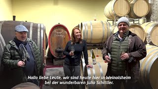 Weinx1Weinprobe mit Weingut SchittlerBecker Weinolsheim [upl. by Hiamerej817]