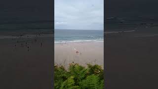 Portreath Beach from clifftop 27th July 2024 [upl. by Holmann]