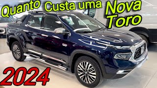 NOVA FIAT TORO 2024  Veja o PREÃ‡O de uma TORO RANCH 0 KM [upl. by Kere666]