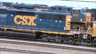 Selkirk NY CSX Selkirk Yard  April 1314 2013 [upl. by Pape]