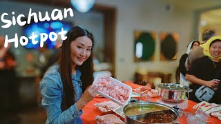 Sichuan Hotpot from scratch for 30 people  holiday party in costumes [upl. by Midan]