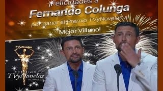 Entrevista a Fernando Colunga en los premios TVyNOVELAS 2016 [upl. by Silsbye]