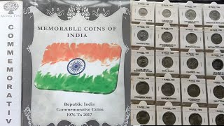 My Collection Of Republic India Commemorative UNC Coins [upl. by Alin]