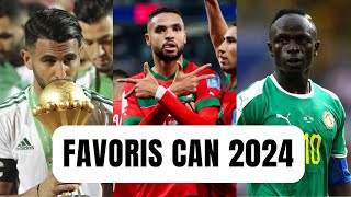 Qui sont les FAVORIS de la CAN 2024  Senegal Algerie Maroc [upl. by Martres]