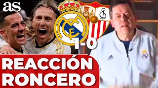 RONCERO discurso REAL MADRID 1  SEVILLA 0  LUKA MODRIC su FUTURO y su GOLAZO [upl. by Eidissac]