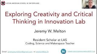 Fostering creativity and critical thinking in Innovation Lab [upl. by Melisandra]