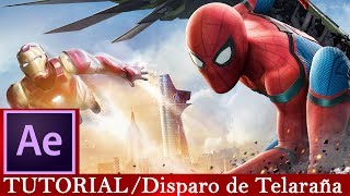 spiderman after effects tutorial  Disparo de Telaraña [upl. by Ahsote]