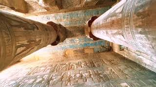 Temple of HathorDendera 4K Stunning temple fantastic colours Exploration of the Temple complex [upl. by Torray]