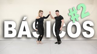 2 Pasos básicos de BACHATA 2  Cómo bailar bachata  Aprende a bailar con Alfonso y Mónica [upl. by Carmelita]