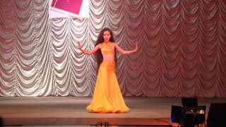 Litvinenko Margarita  V Ukrainian Bellydance Championship гДнепр 2017 табла [upl. by Bonn]