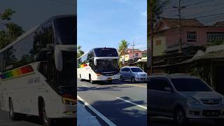 BIG BUS SINAR JAYA NGEBUT BLONG KANAN MOBIL DAN TRUK DUMP shorts trending subscribe [upl. by Londoner]