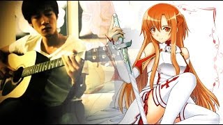 SWORD ART ONLINE  At Nightfall Violin  Guitar Duet ft HarbingerDOOM [upl. by Norah]