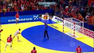 Mikkel Hansen VS Kiril Lazarov EHF EURO 2012 Championship Denmark VS Macedonia [upl. by Nwahsaj]