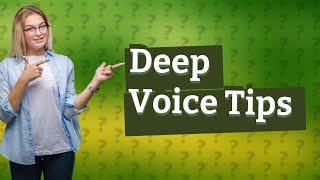 How to deepen your voice [upl. by Avrit]