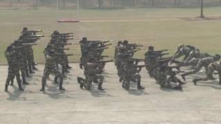 Women of Indian paramilitary demonstrate self defence skills [upl. by Korten664]