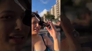 Hot Rasha Kirmani in Bikini  Rasha Kirmani in Pool  Rasha Kirmani hot video  bikini [upl. by Anib]