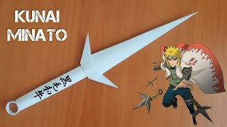 ORİGAMİ MİNATO KUNAİ YAPIMI  How To Make a Paper Kunai [upl. by Gnep]