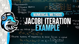 Jacobi Iteration Method Example  Numerical Methods [upl. by Vidda155]