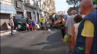 Formia incidente stradale in via Vitruvio [upl. by Akcirret730]