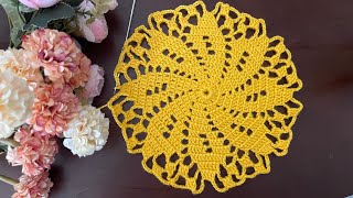 Amazing Crochet Motif Pattern Round  Crocheting Table Runner  Blanket Patterns [upl. by Eugen391]