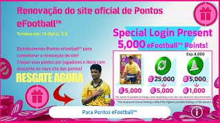 🔥 ATUALIZAÇÃO V310 BEBETO GRATIS  5000 PONTOS EFOOTBALL RESGATE AGORA efootball 2024 mobile [upl. by Erialc]