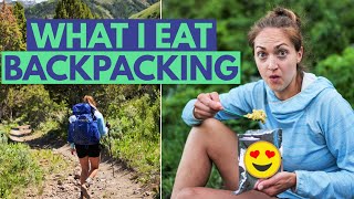 WHAT I EAT IN A DAY BACKPACKING Delicious Backpacking Food Ideas and Snacks [upl. by Nitsreik]