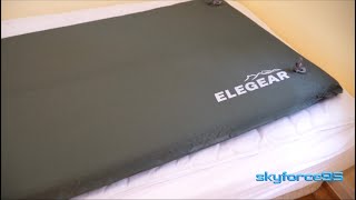 Elegear Self Inflating Sleeping Pad 3 1quot Ultra Thick Memory Foam Unboxing [upl. by Rose]