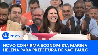 Novo oficializa candidatura de Marina Helena à prefeitura de São Paulo  SBTNewsnaTV 220724 [upl. by Rhodes]