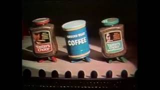 Tasters Choice Coffee Animated Commercial 1974 [upl. by Arraeis]