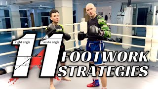 Offensive Footwork to FLANK your opponent in a fight amp strike on the blind spot [upl. by Karylin580]