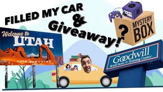 Thrifting Road Trip To Utah Part 1 And Mystery Box Giveaway Huge Scores reseller goodwill ebay [upl. by Yleik]