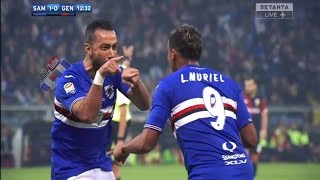 Luis Muriel Goal vs Genoa  Sampdoria vs Genoa 21 22102016 [upl. by Eichman]