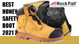 Rock Fall Honeystone Non Metal S3 Waterproof Safety Boot BOA Lacing system [upl. by Anasus]