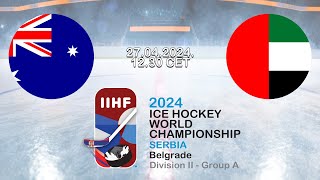 IIHF World Championship D2A  Australia  UAE [upl. by Ut]