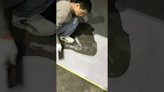 Epoxy Color Sand SelfLeveling Constructing Process [upl. by Anyahc156]