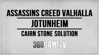 Assassins Creed Valhalla Jotunheim Cairn Stone Solution  Atgeirr Cairn Stone Puzzle [upl. by Christabelle194]