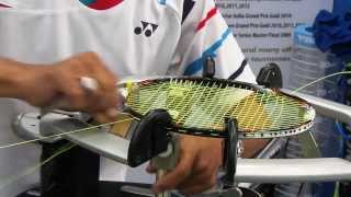 Yonex Master Stringer Halim 2 Halims StylePreweavedPrestretch 20 6min34sec [upl. by Yannodrahc]