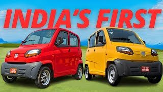 Bajaj Qute 2023 Review India’s First Quadricycle 28 lakh [upl. by Geldens]